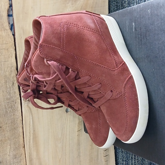 Sorel Shoes - Sorel NWT Burgandy Out N About Slip on Wedge shoes 6 Waterproof